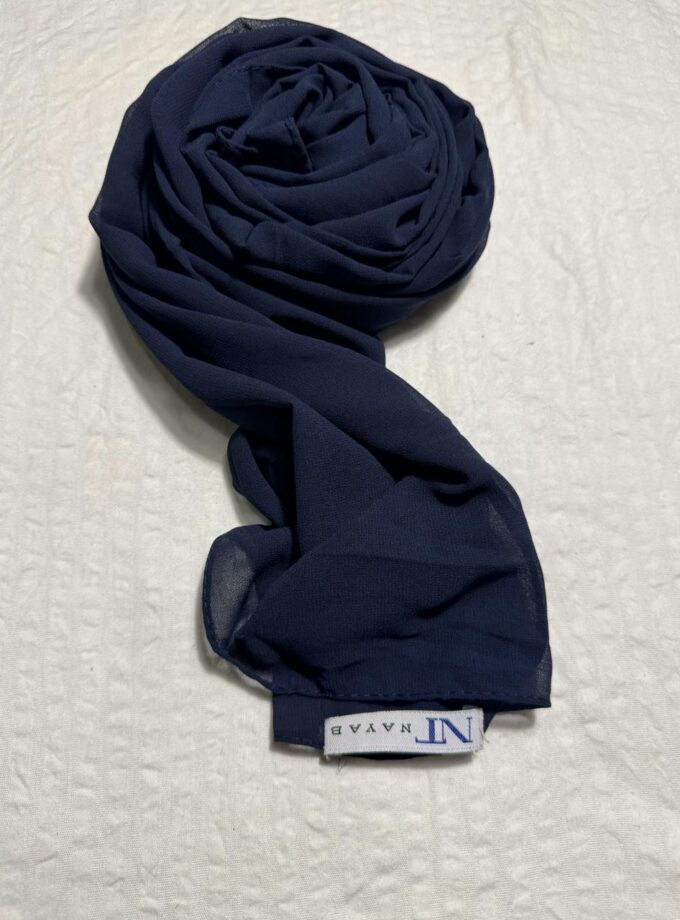 PREMIUM GRORGETTE HIJAB - NAVY BLUE