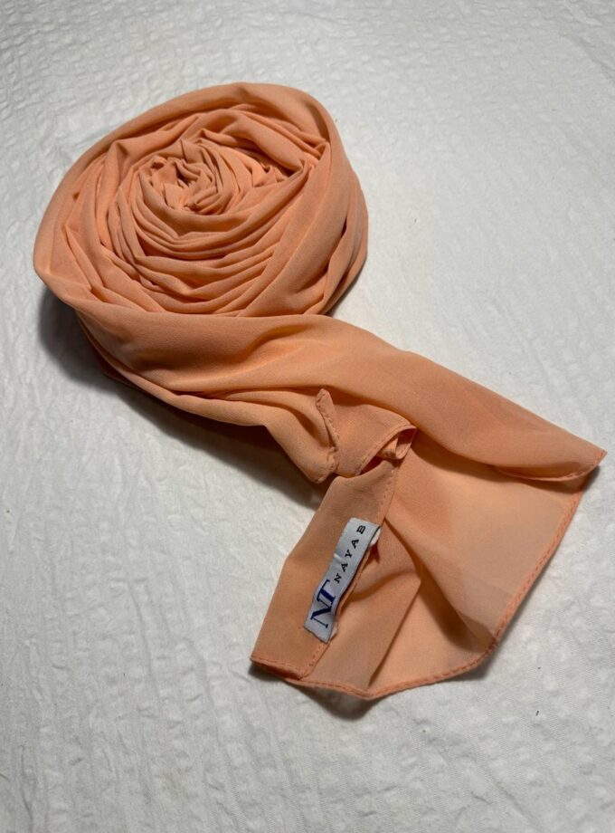 PREMIUM GRORGETTE HIJAB - PEACH