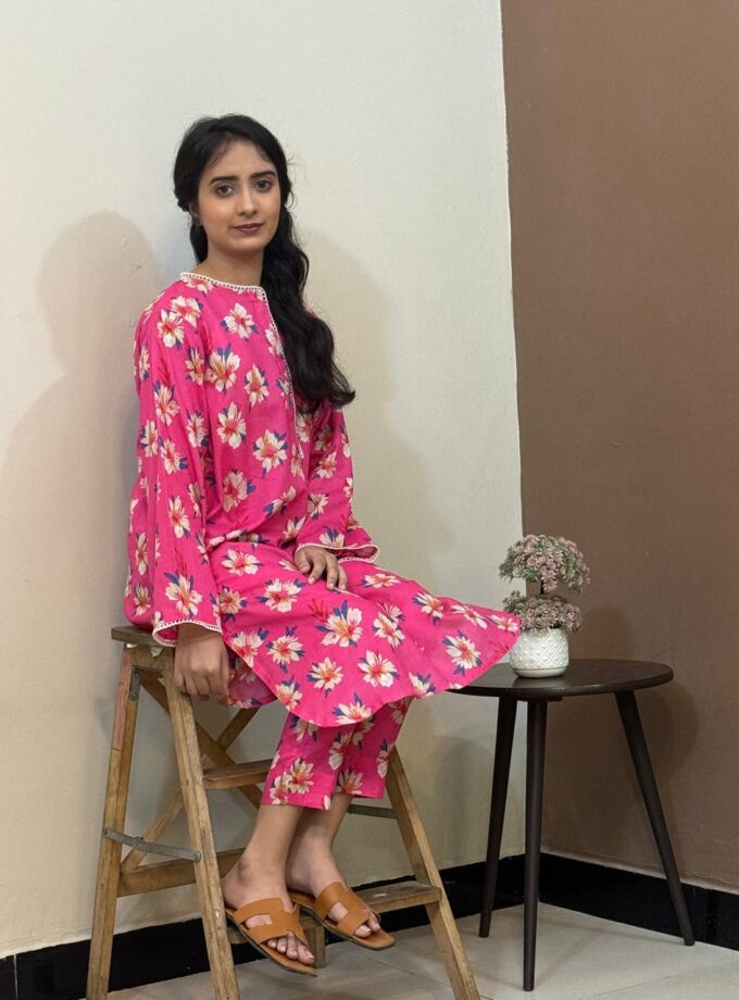 2 PIECE PRINTED LAWN SUIT