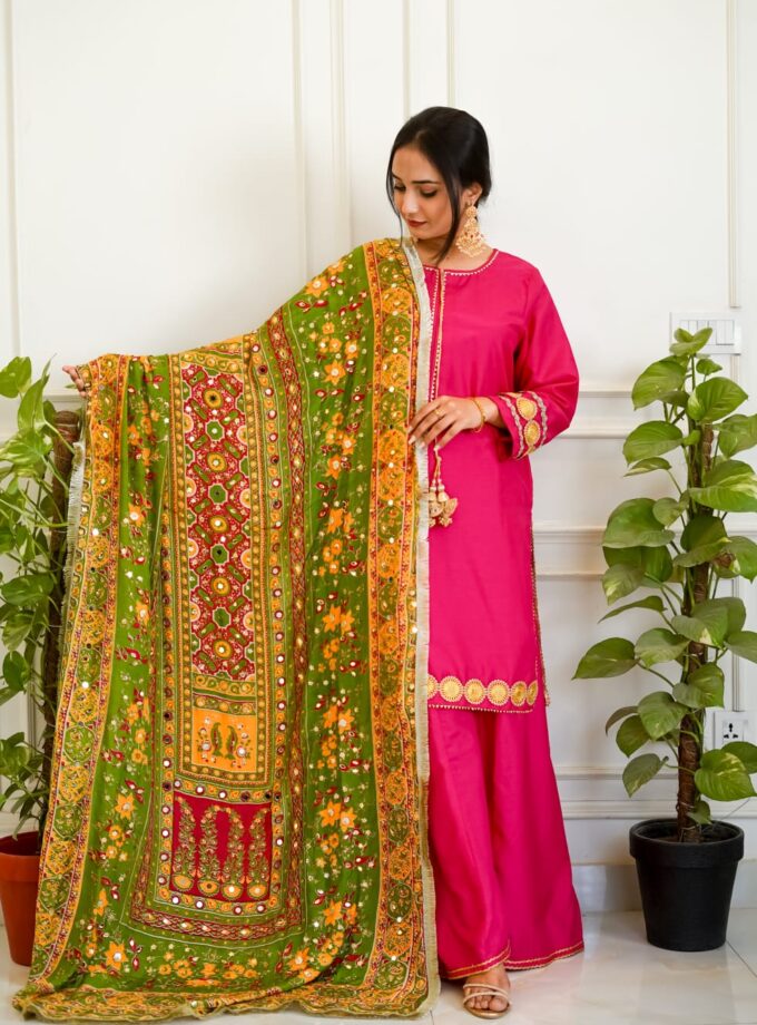 COTTON SILK 3 PIECE SUIT