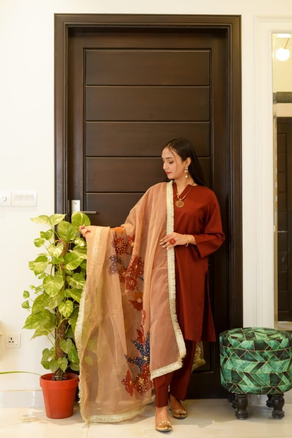 COTTON SILK 3 PIECE SUIT