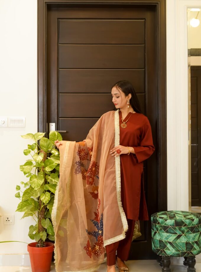 COTTON SILK 3 PIECE SUIT