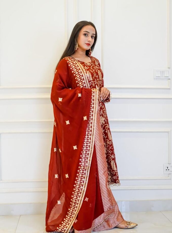 FANCY 3 PIECE SUIT | BANARSI PLAZO